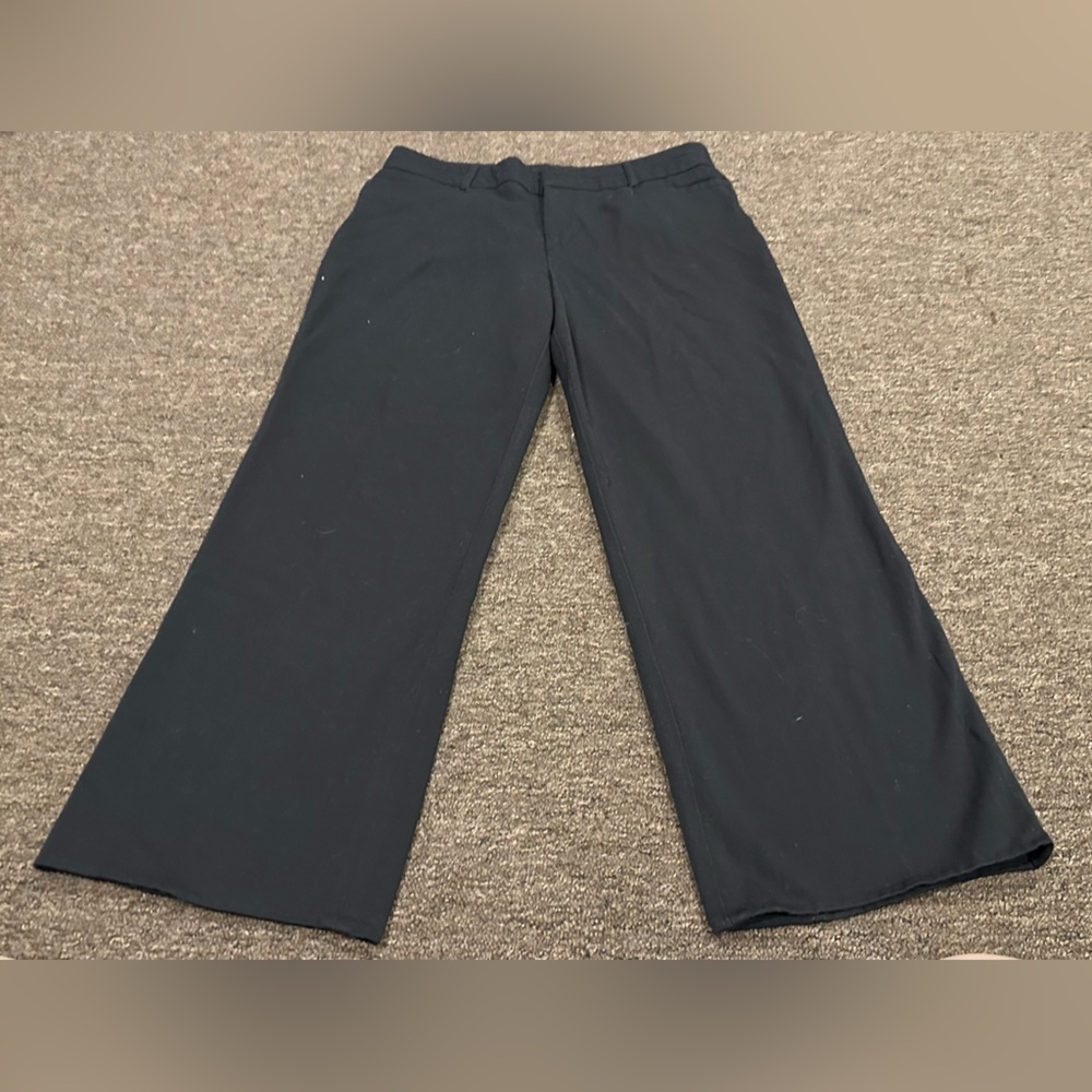 EUC Sz 31/12 Wide-Leg Black Womens Dress Pants